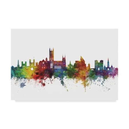 Michael Tompsett 'Canterbury England Skyline Ii' Canvas Art,30x47
